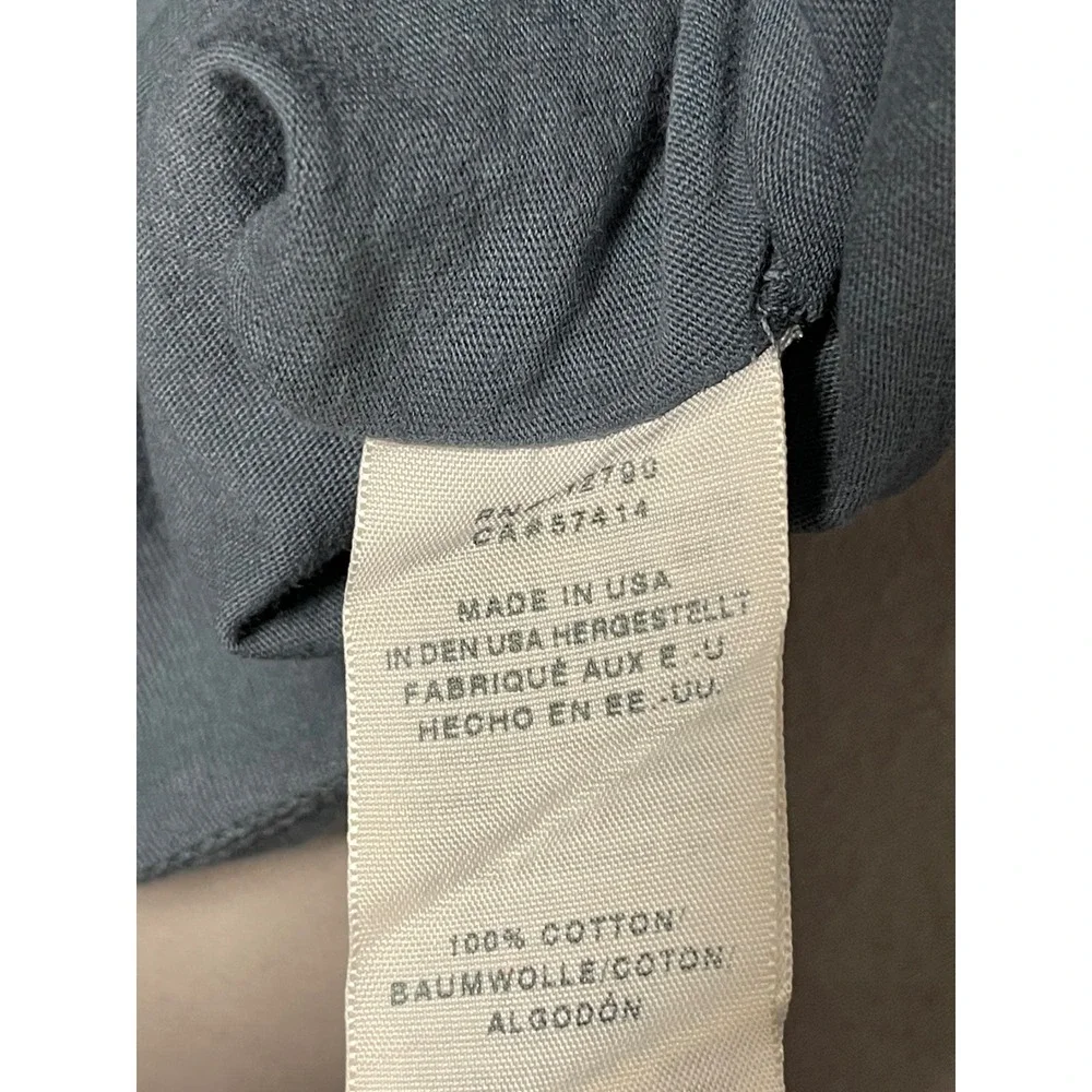 True Religion Mens TR LA Graphic T-Shirt Slate Blue Gray 2XL Made in USA